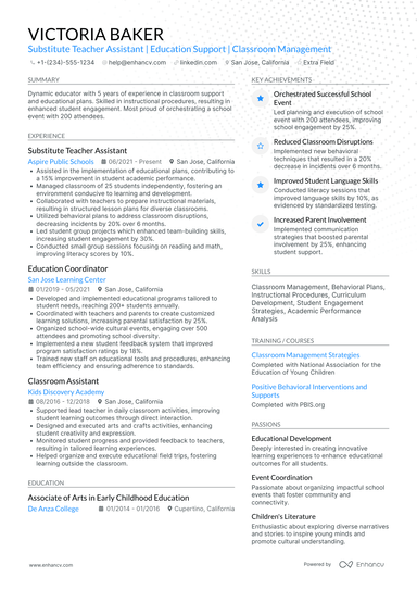 15 Teacher Assistant Resume Examples & Guide for 2025