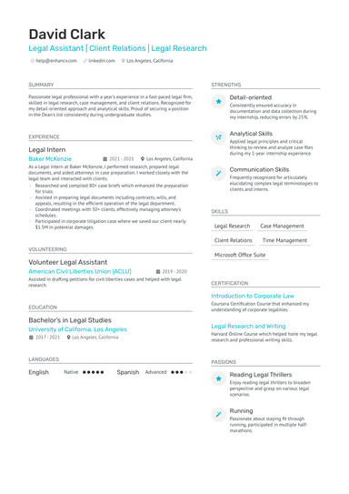 6 Legal Assistant Resume Examples & Guide for 2025