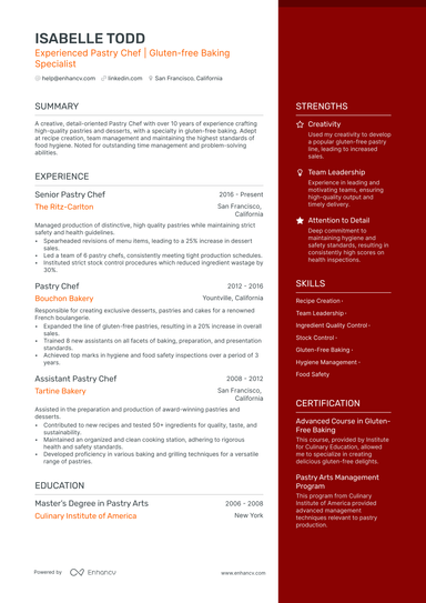 8 Chef Resume Examples & Guide for 2024