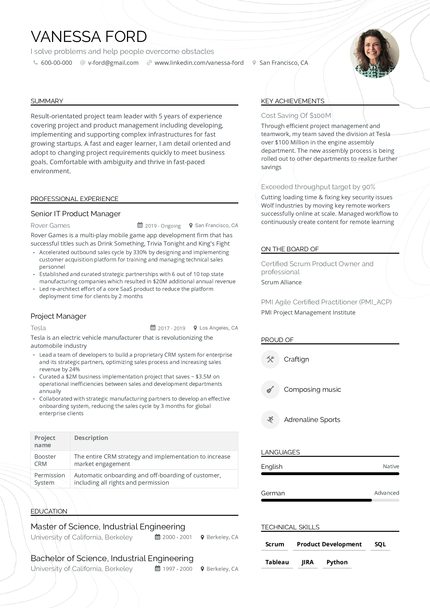 Online Resume Builder | Free Resume Maker | Enhancv