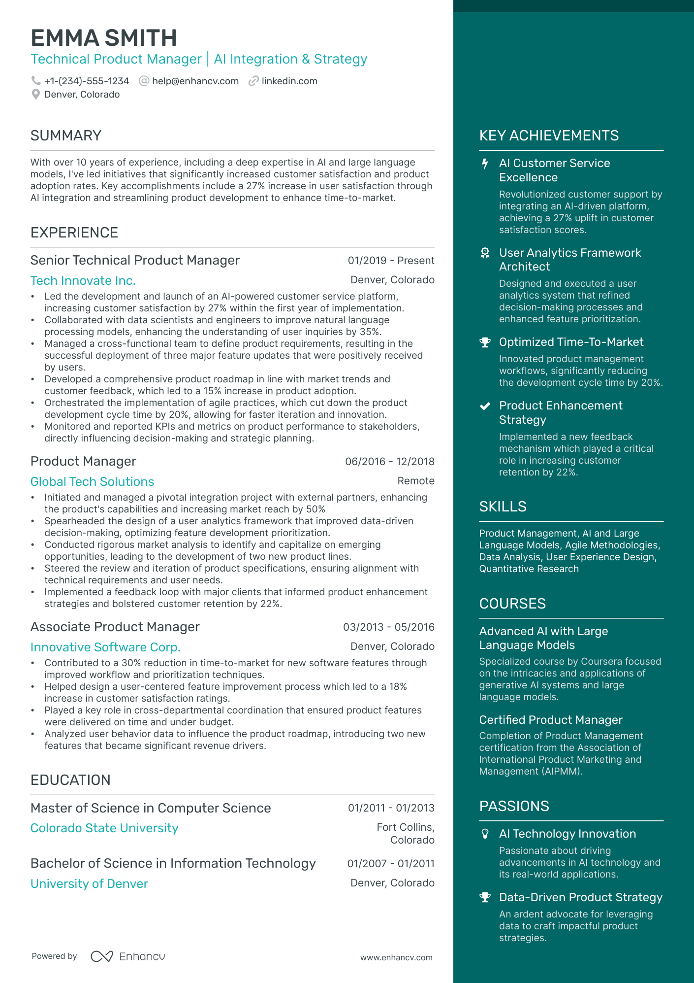 10 Technical Product Manager Resume Examples & Guide for 2026