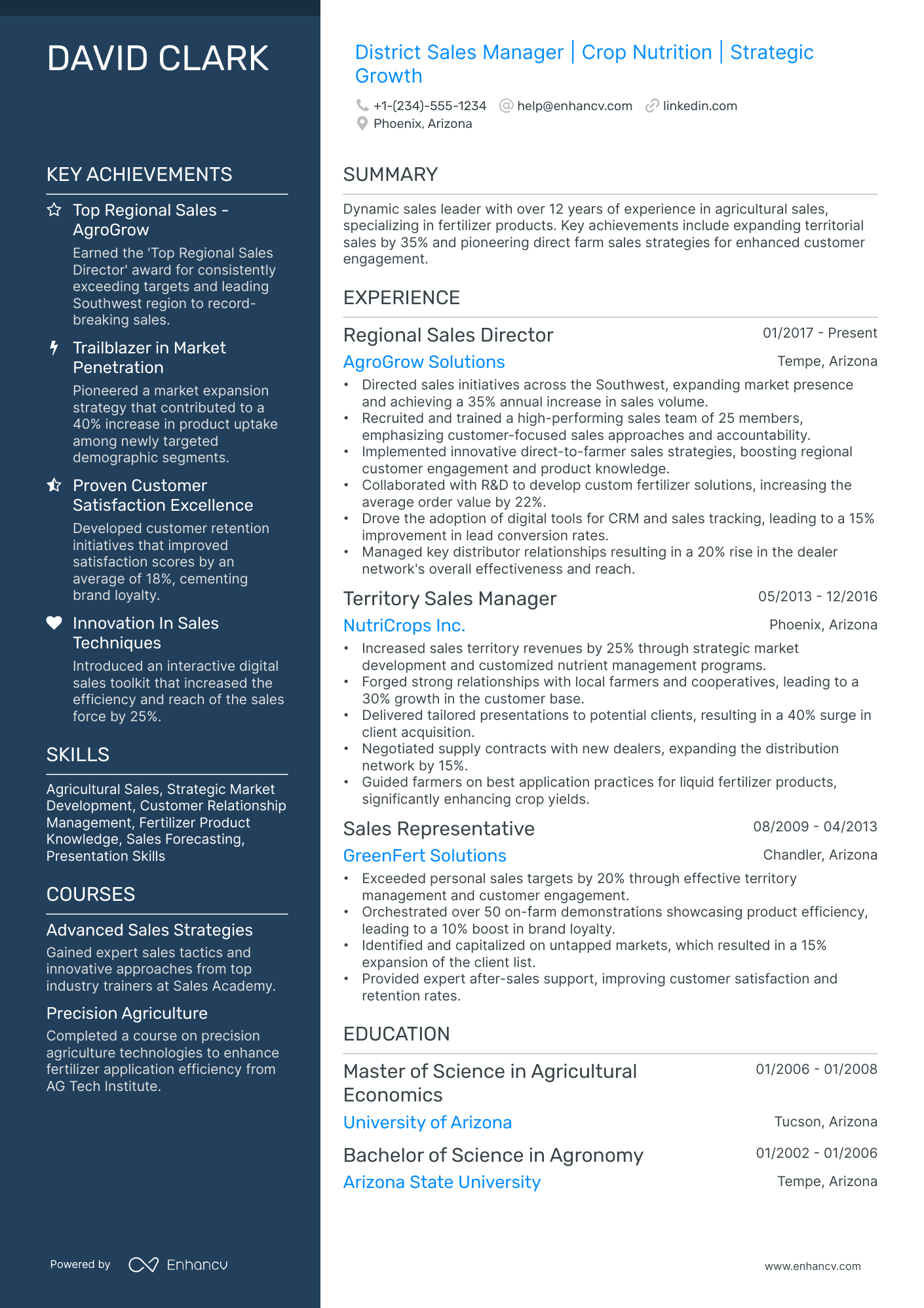 10 District Sales Manager Resume Examples & Guide for 2026