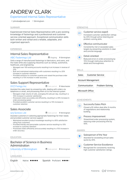 14 Sales Representative Resume Examples & Guide for 2024