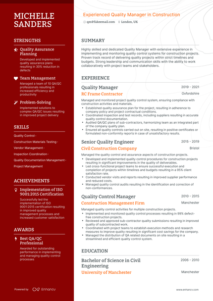 5 QA Manager Resume Examples & Guide for 2024