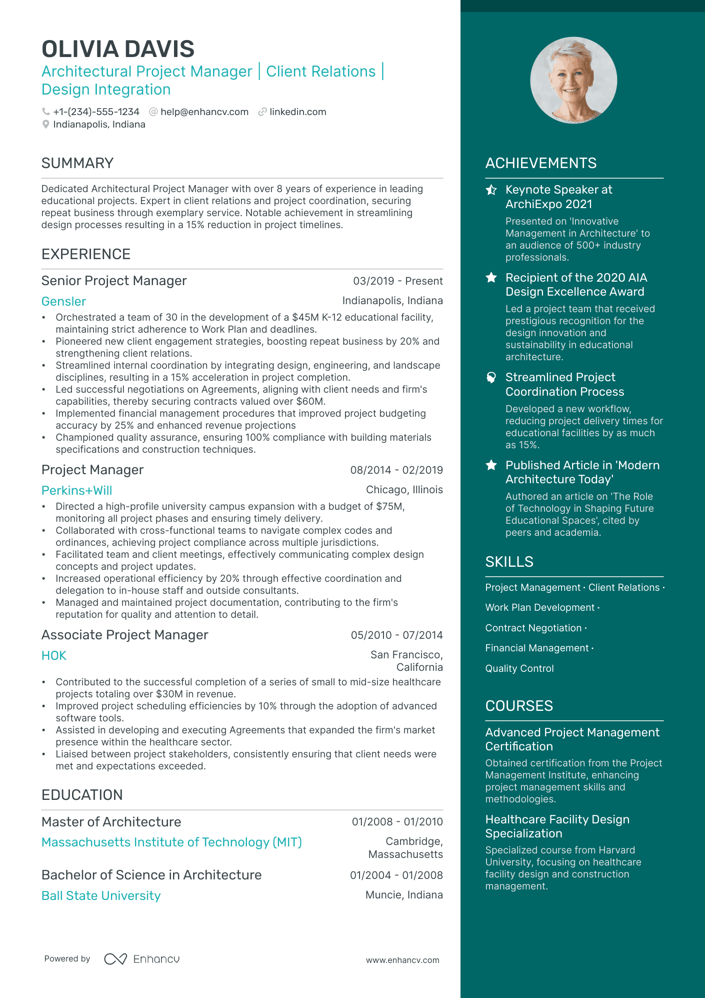 5 Architectural Project Manager Resume Examples & Guide For 2024