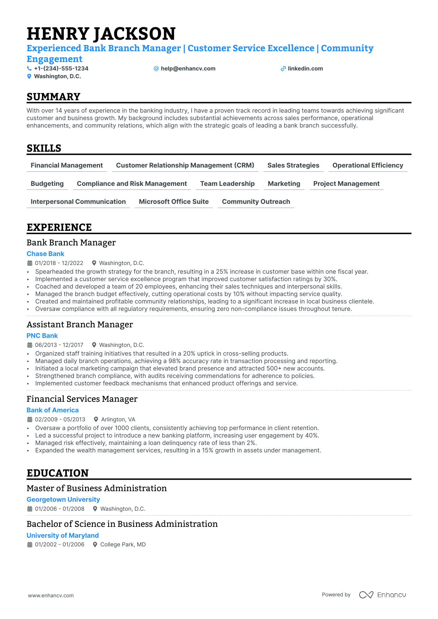 5 Bank Branch Manager Resume Examples & Guide for 2024