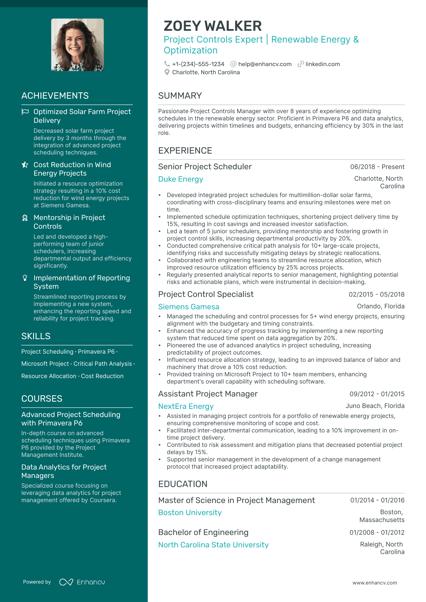 5 Project Controls Manager Resume Examples & Guide for 2024