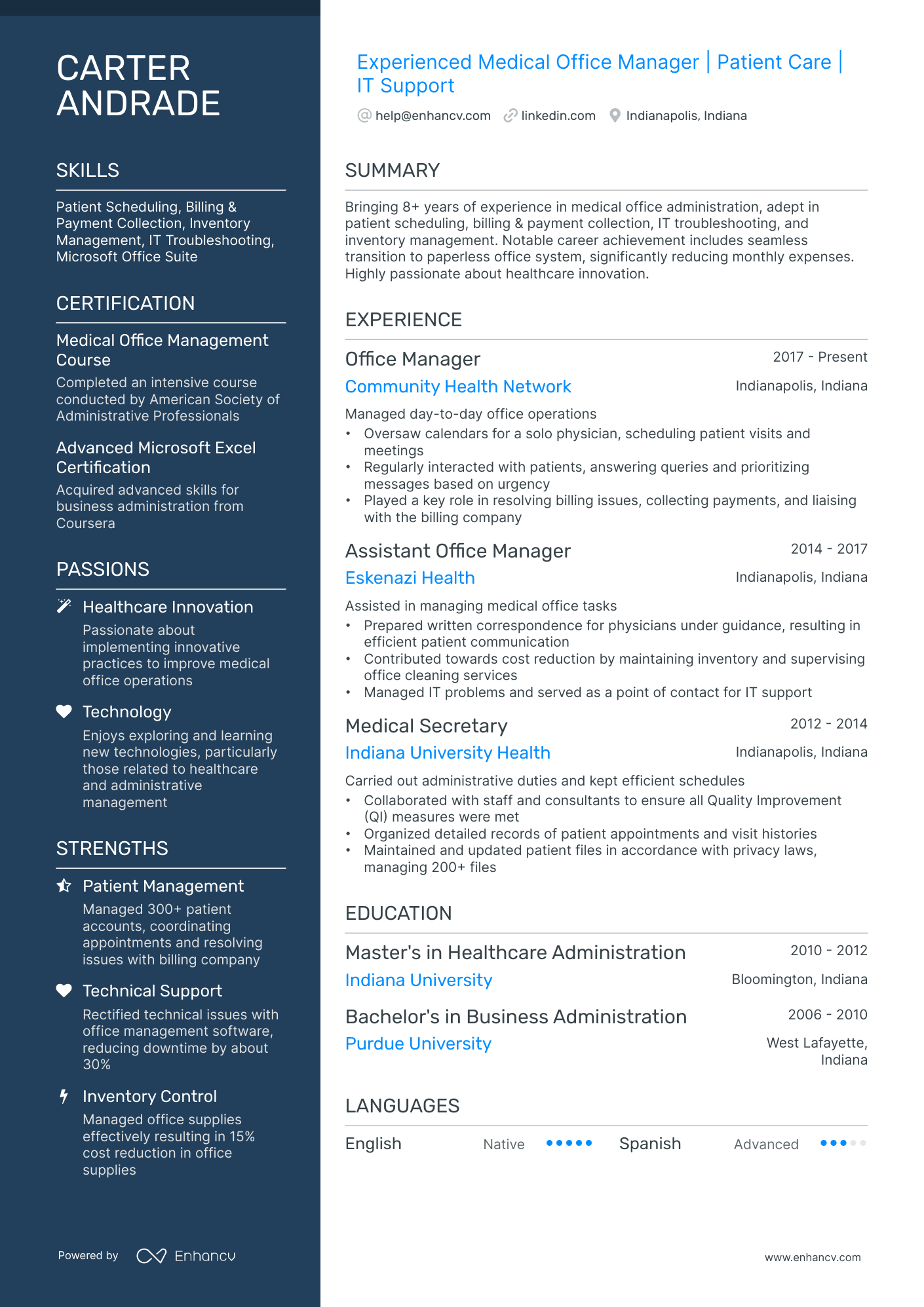 10 Medical Office Manager Resume - AHR0cHM6Ly9jZG4uZW5oYW5jdi5jb20vcHJlZGVmaW5lZC1leGFtcGxlcy82MEVpSzhDSFNMdG5WVG0zQ3RyQkZGZG4xSUxrME1Od01Db0xaMkYzL2ltYWdlLnBuZw~~ 