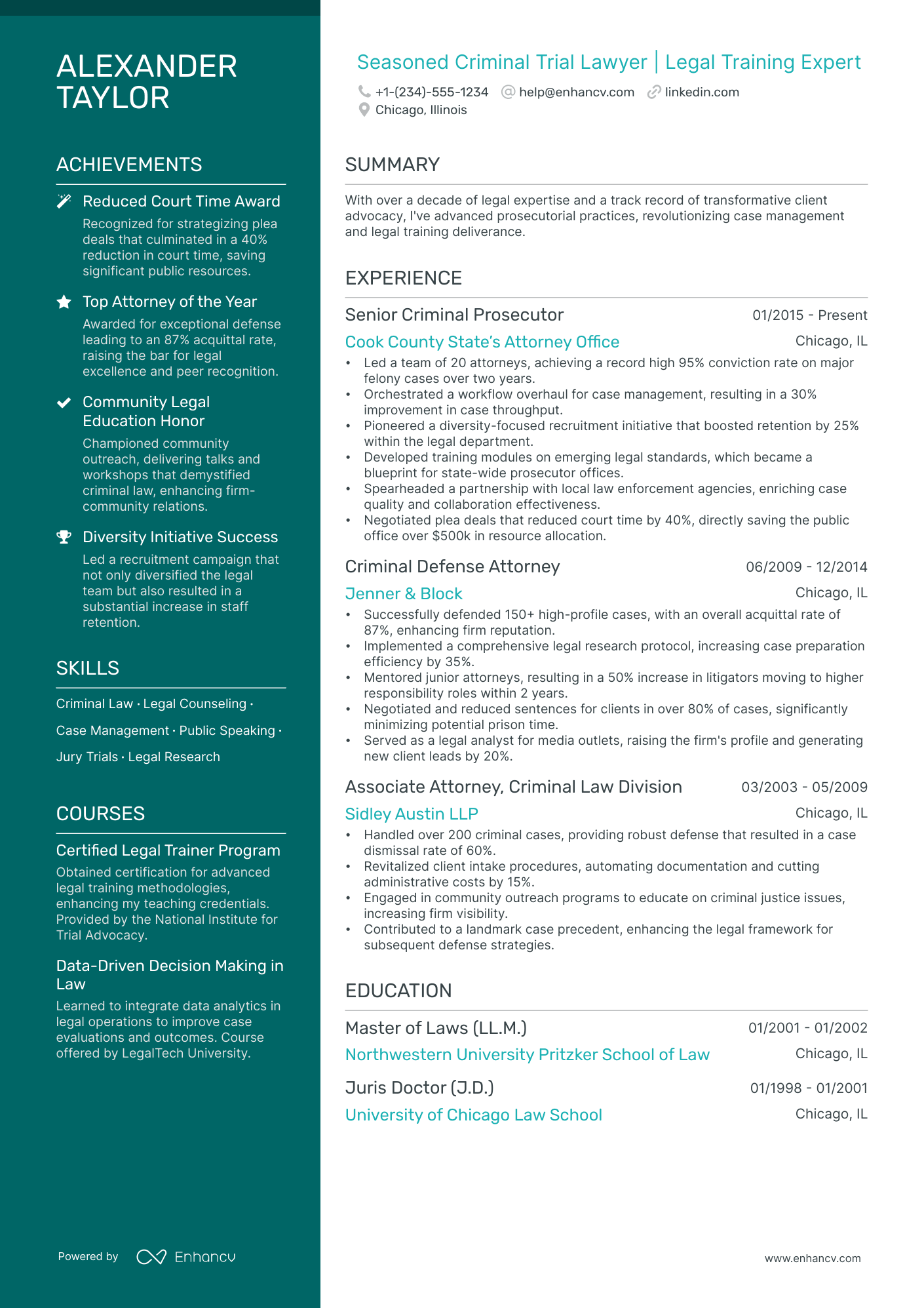 5 Trial Lawyer Resume Examples & Guide for 2024