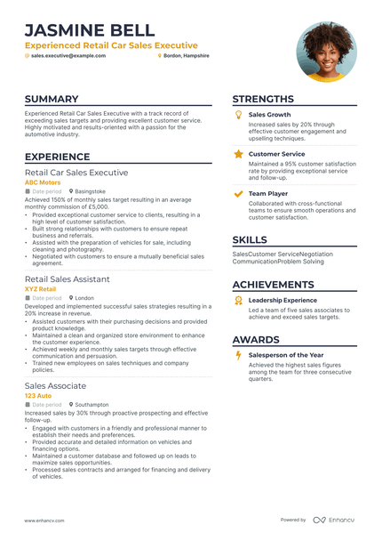 5 Sales Executive Resume Examples & Guide for 2024