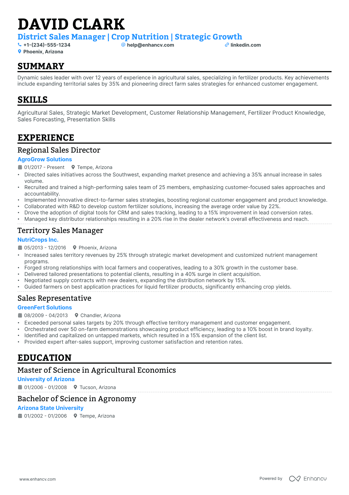 10 District Sales Manager Resume Examples & Guide for 2026