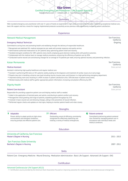 5 Emergency Medical Technician (EMT) Resume Examples & Guide for 2024