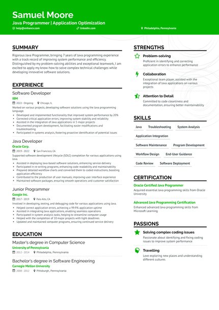 10 Programmer Resume Examples & Guide for 2024