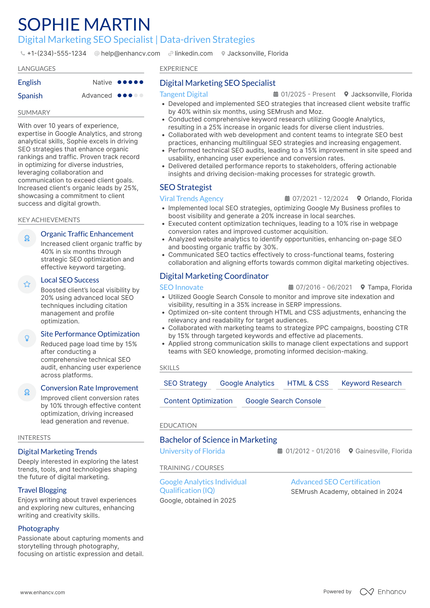 26 Digital Marketing Resume Examples & Guide for 2026