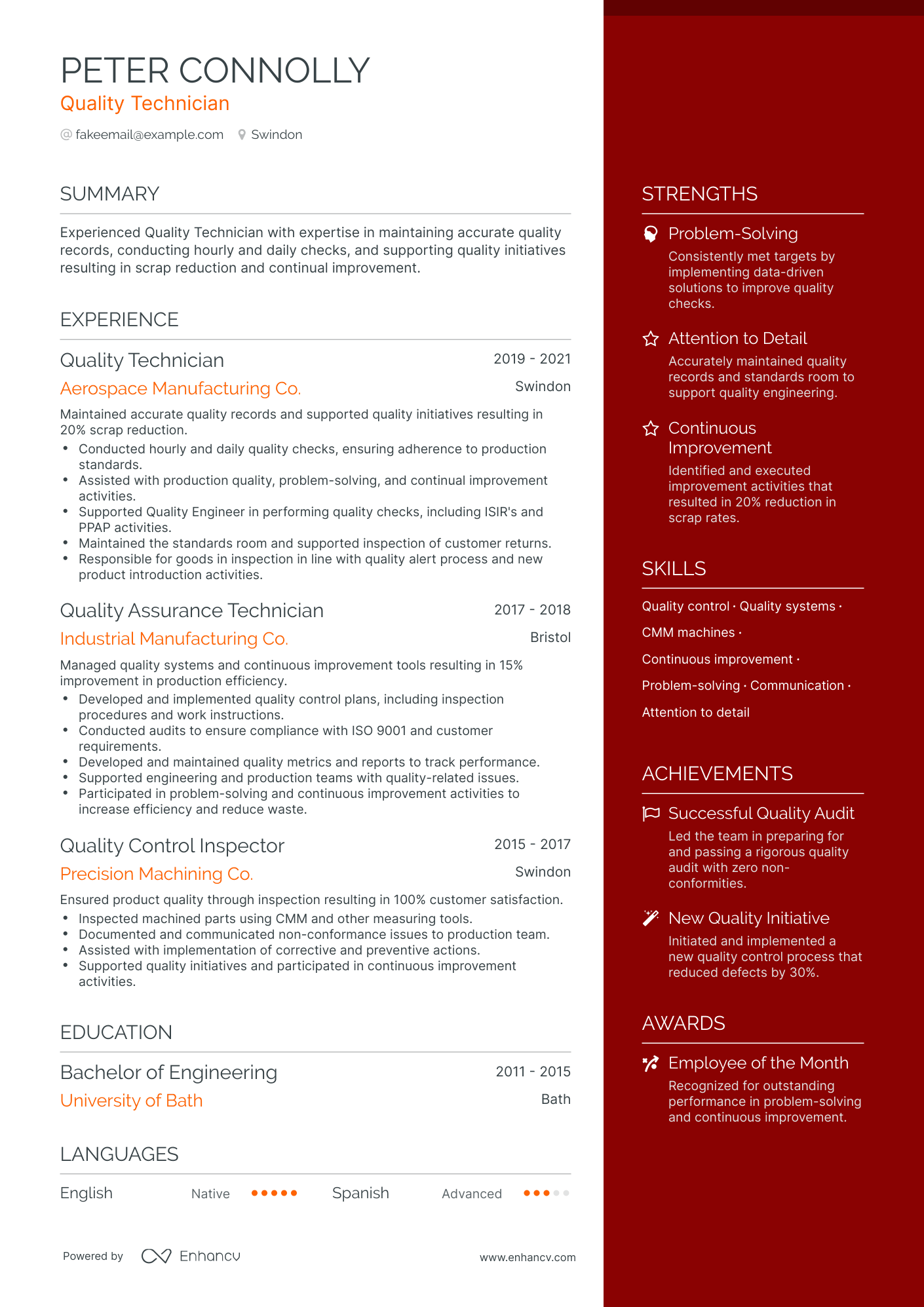 8 Quality Manager Resume Examples & Guide for 2024