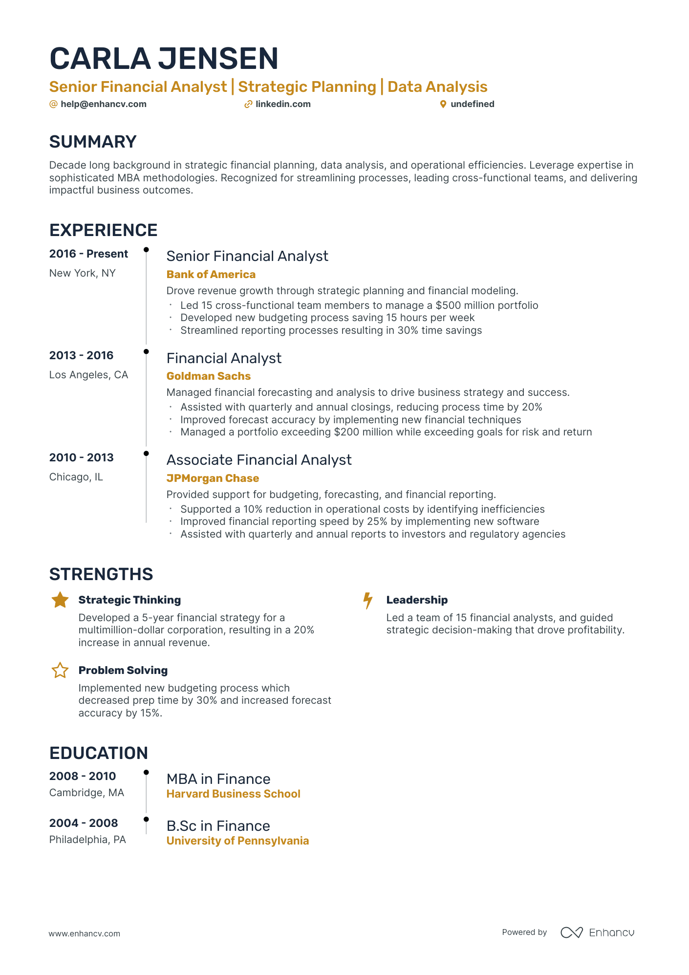 5 MBA Application Resume Examples & Guide for 2024