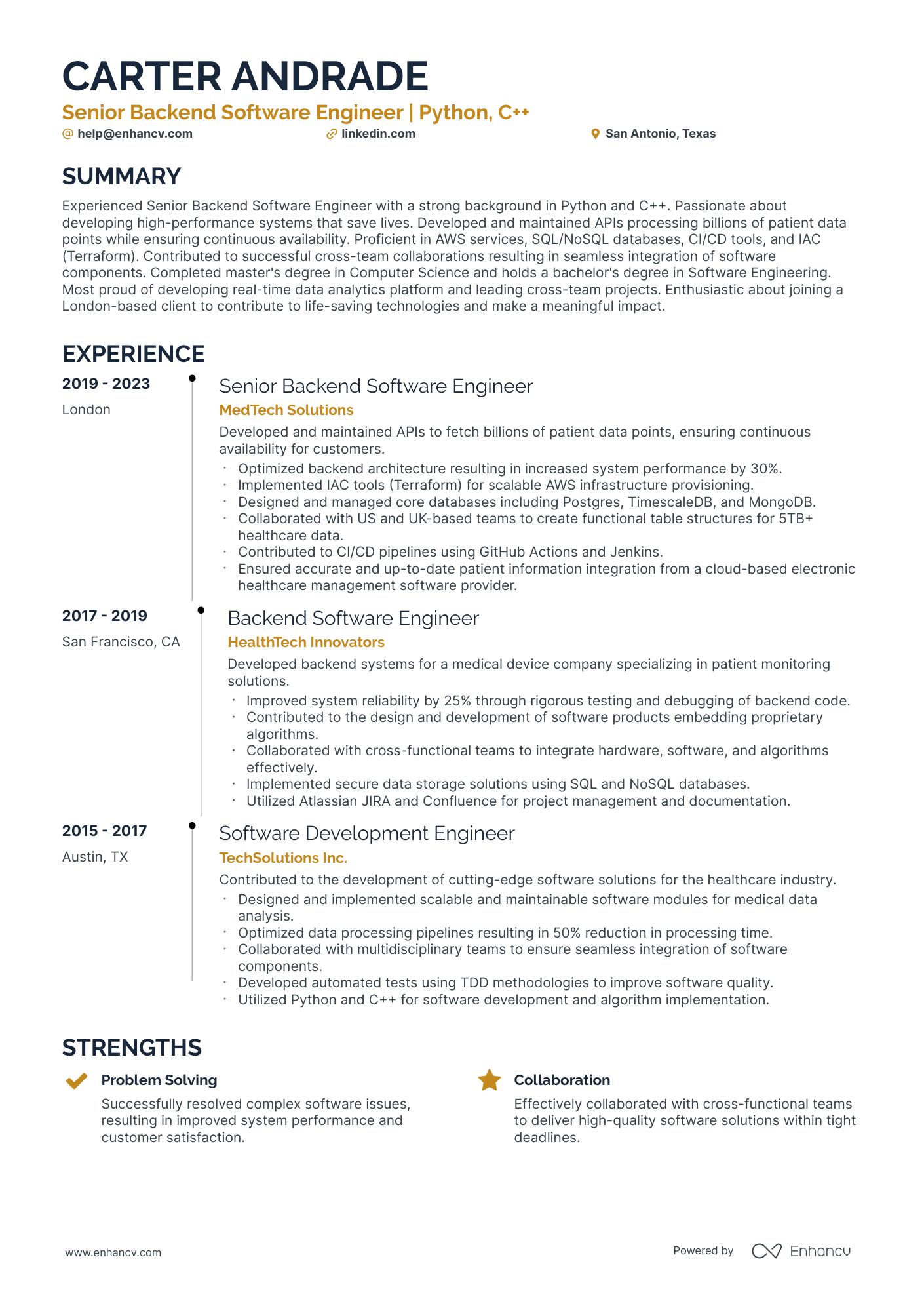 5 Reliability Engineer Resume Examples & Guide For 2024