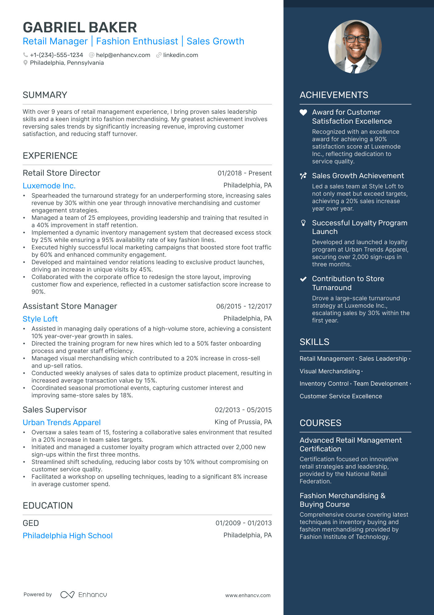 5 Clothing Store Resume Examples & Guide for 2024