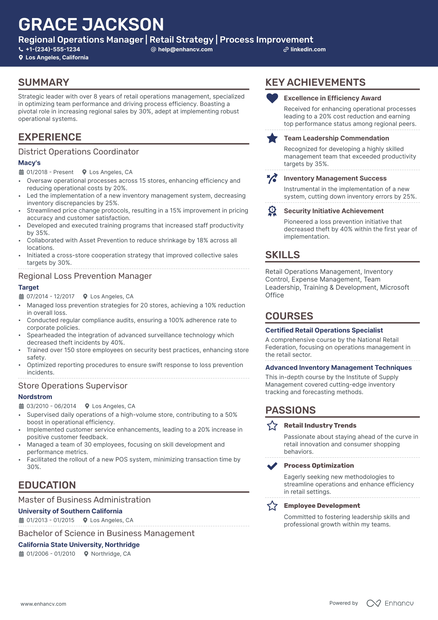 10 Regional Operations Manager Resume Examples & Guide for 2026