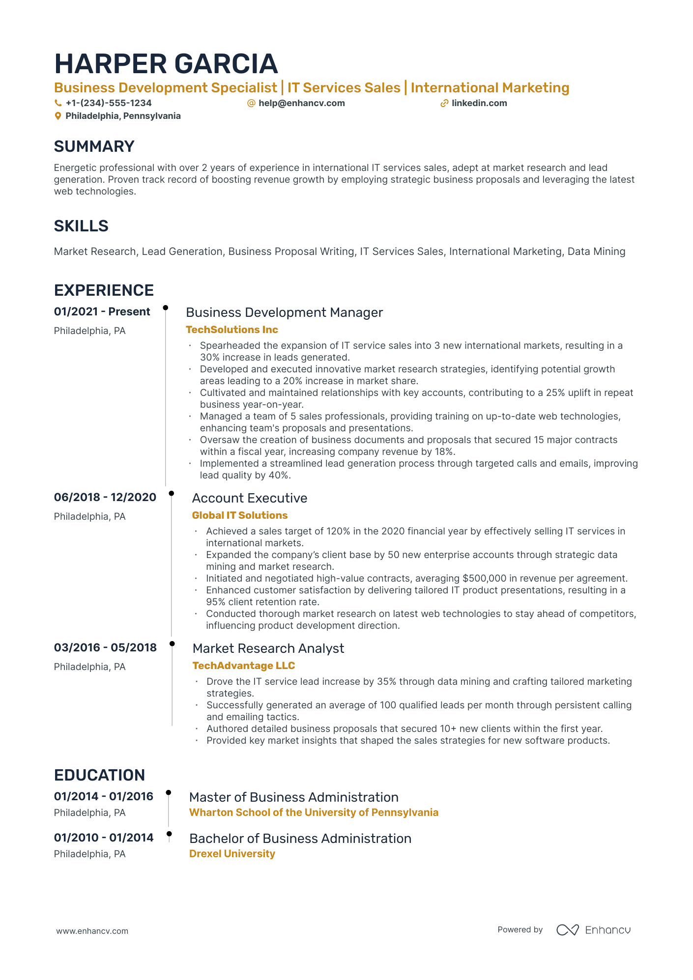 10 Business Development Executive Resume Examples & Guide for 2026