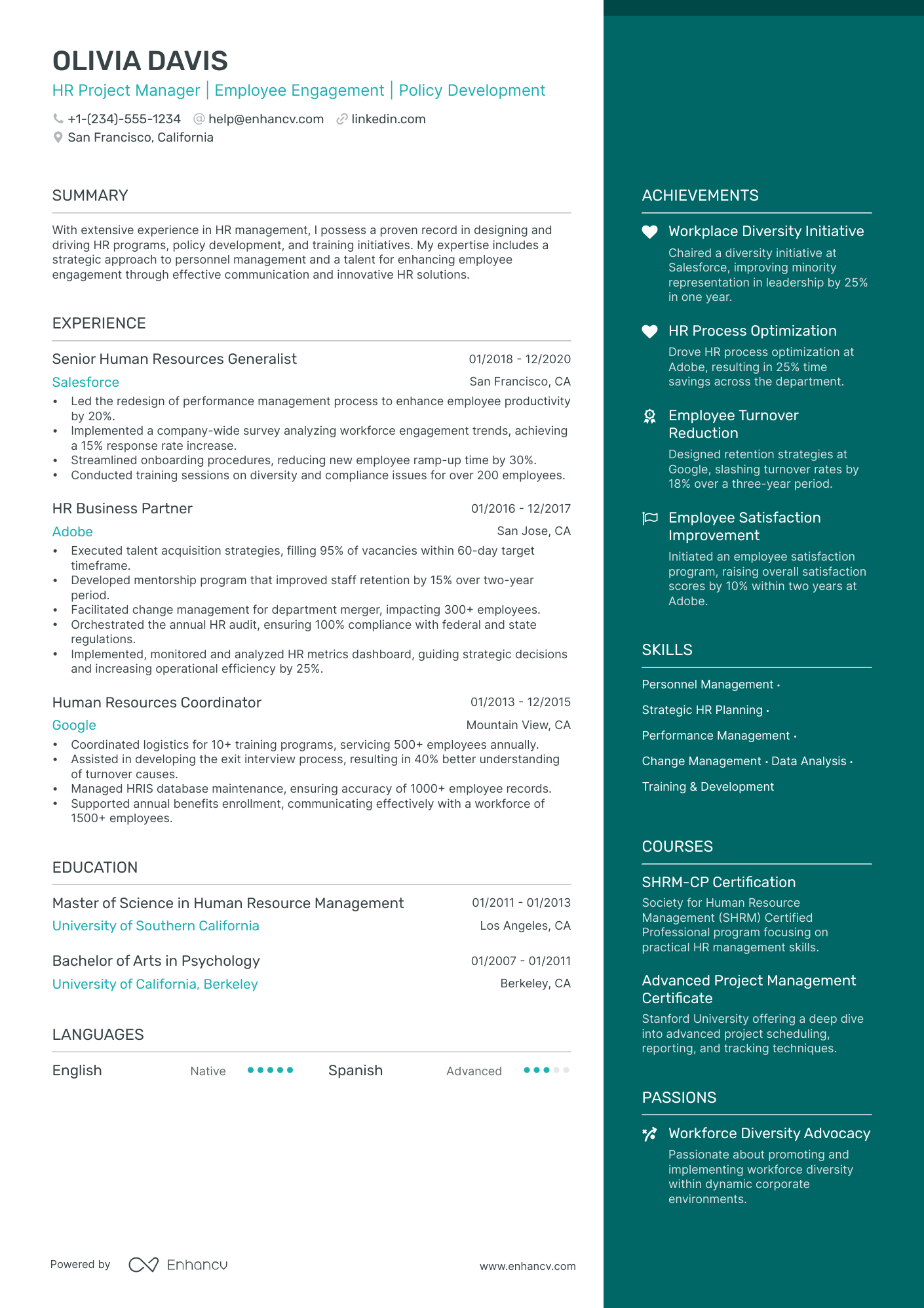 5 HR Project Manager Resume Examples & Guide for 2024