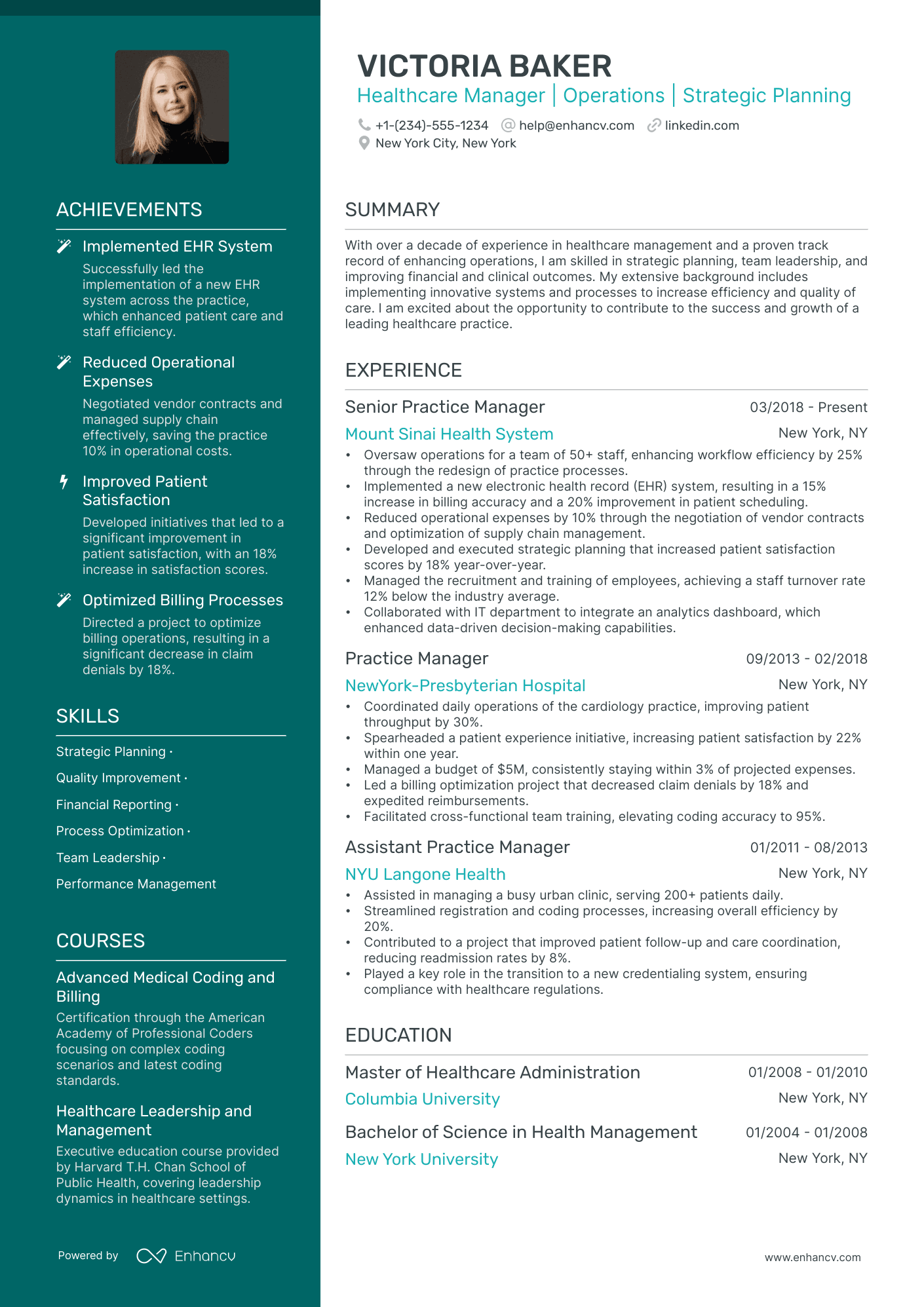 5 Practice Manager Resume Examples & Guide for 2024