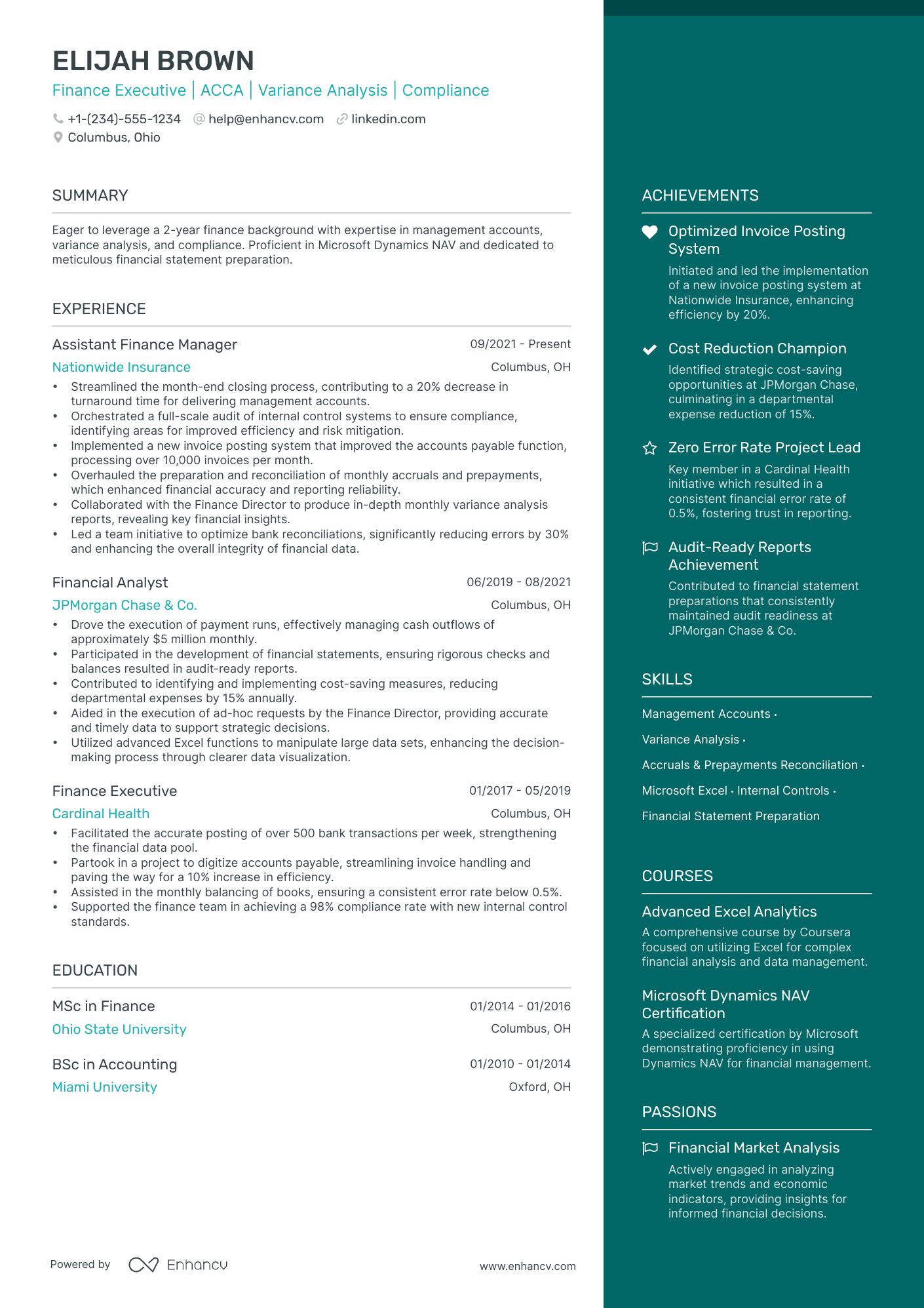 5 Finance Executive Resume Examples & Guide for 2024