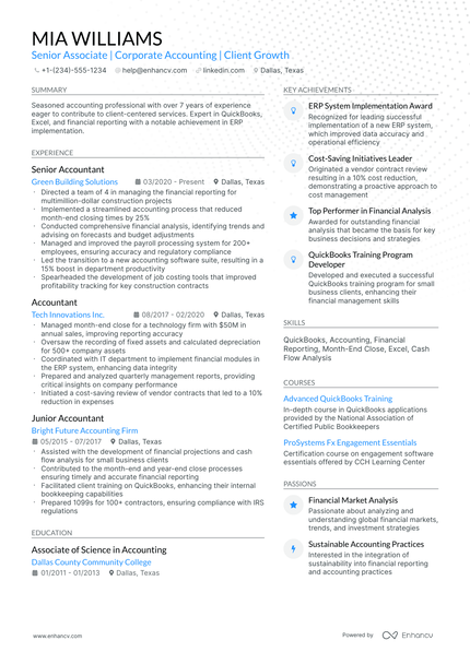 10 Corporate Accounting Resume Examples & Guide for 2026