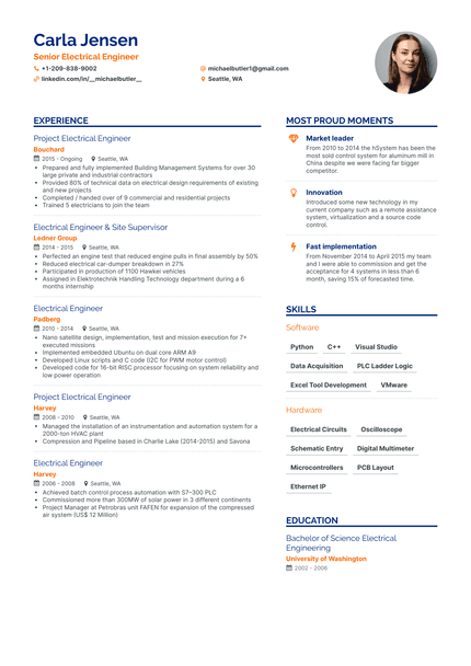 5 Electrical Engineering Resume Examples & Guide for 2023