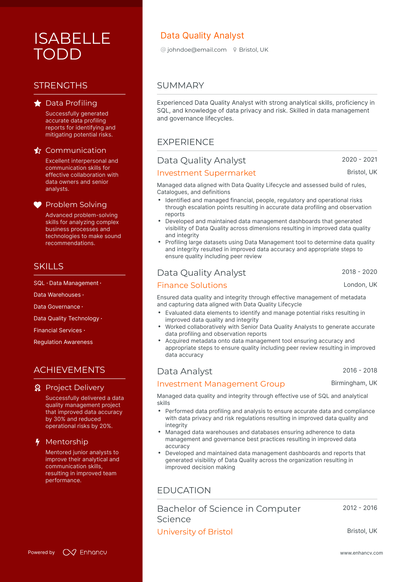 20 Data Analyst Resume Examples & Guide for 2024