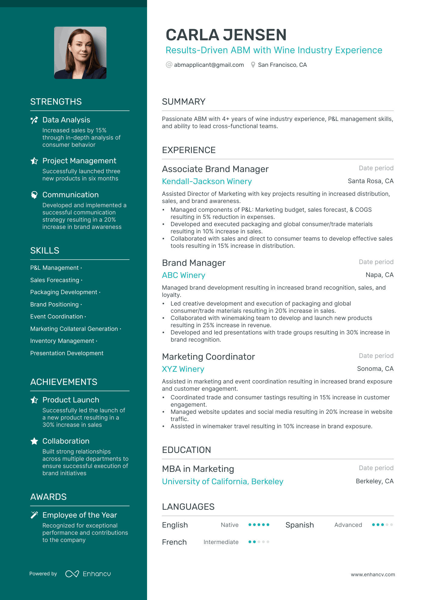 9 Brand Manager Resume Examples & Guide For 2024