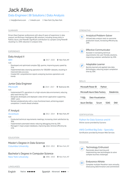 26 Data Engineer Resume Examples & Guide for 2026