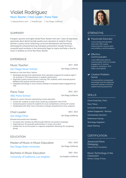 6 First Year Teacher Resume Examples & Guide for 2024