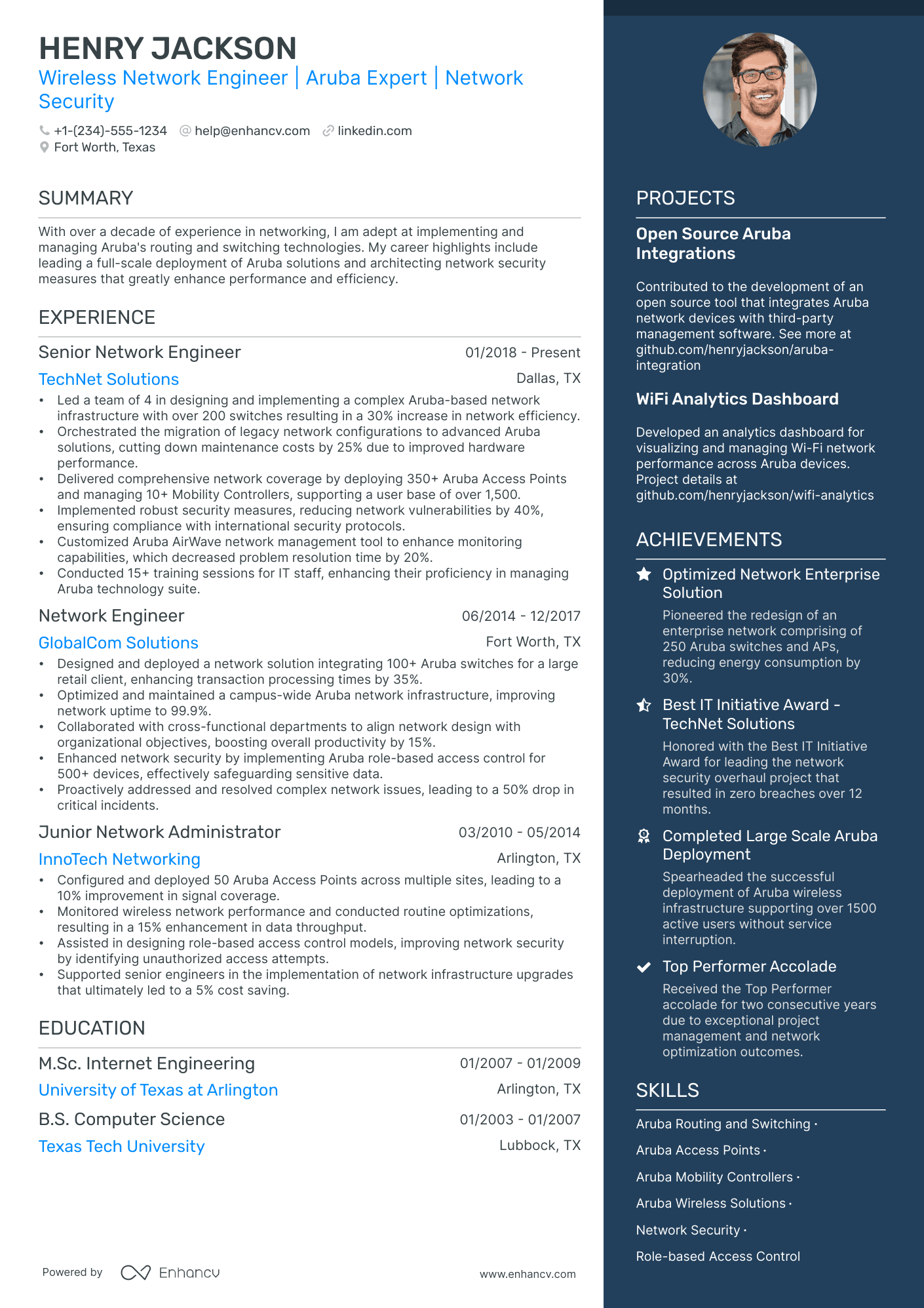 5 Wireless Network Engineer Resume Examples & Guide For 2024