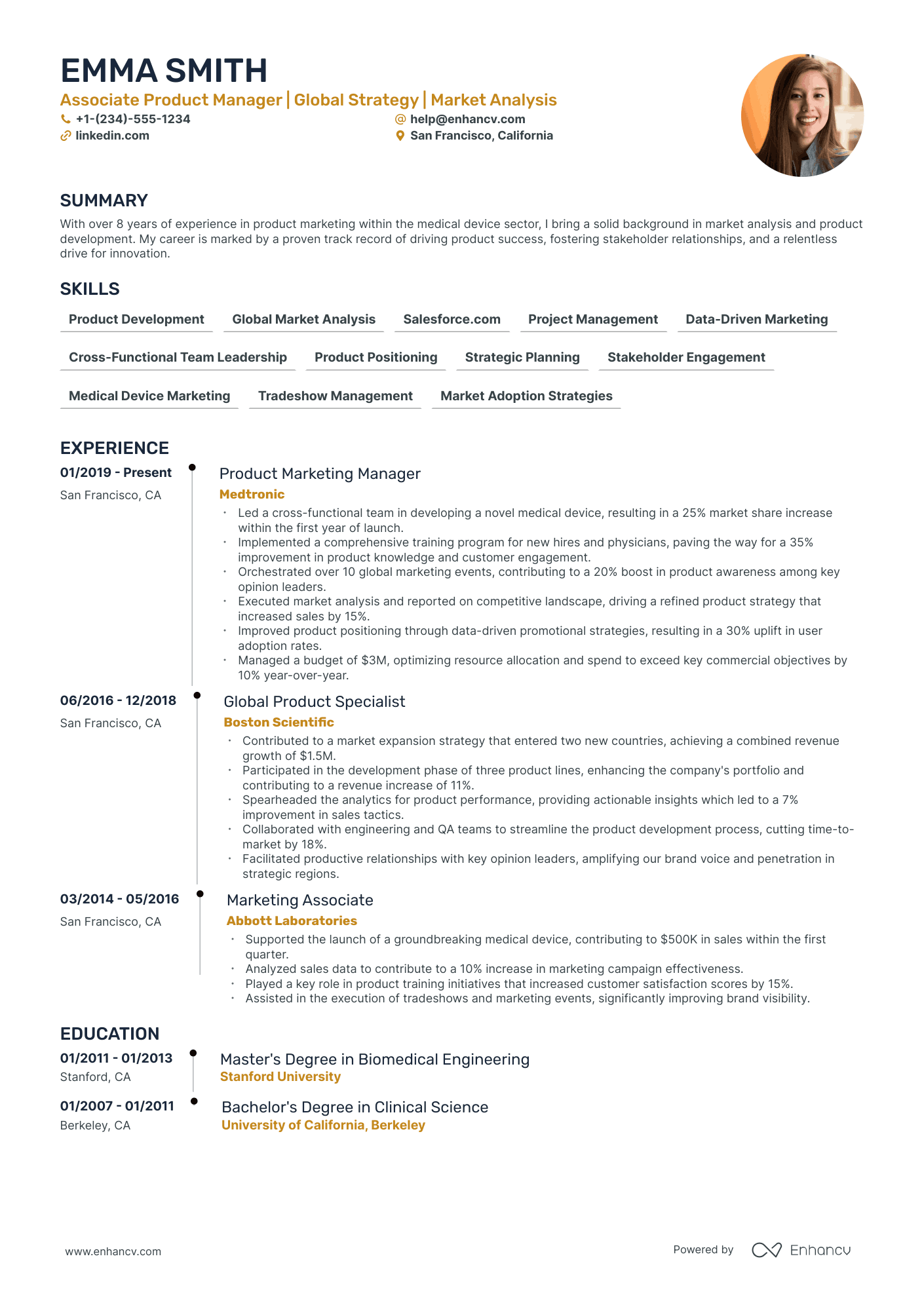 5 Associate Product Manager Resume Examples & Guide for 2024