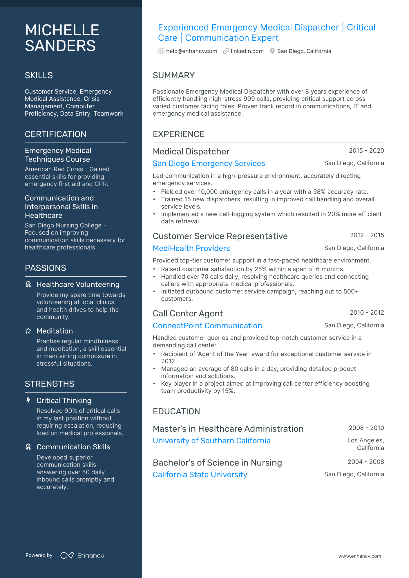 10 Emergency Dispatcher Resume Examples & Guide for 2026