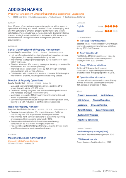 24 Property Manager Resume Examples & Guide for 2026
