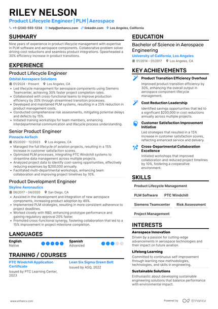 20 Product Engineer Resume Examples & Guide for 2026