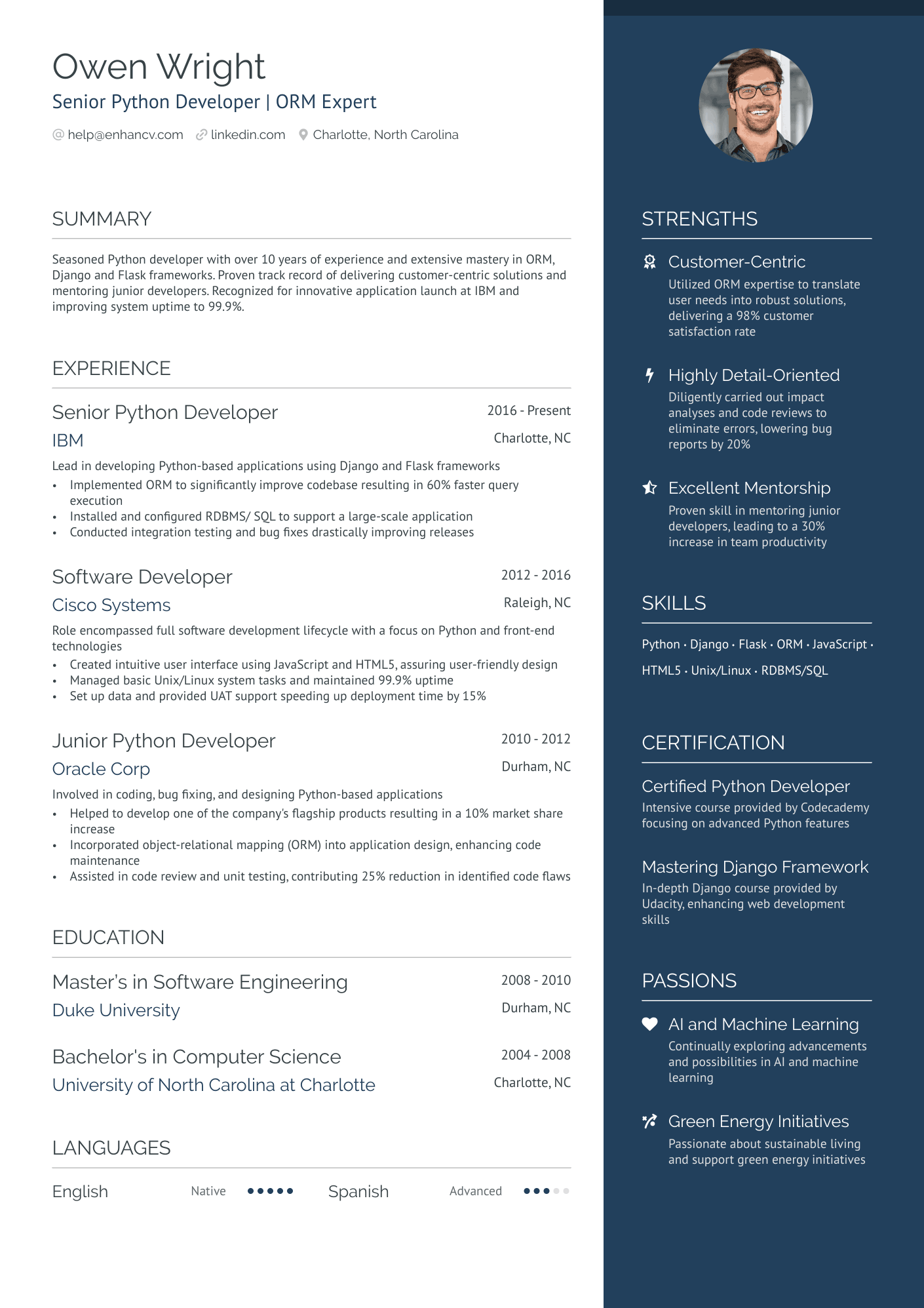 8 Python Developer Resume Examples & Guide for 2024