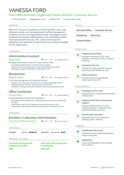 5 Office Assistant Resume Examples & Guide for 2023