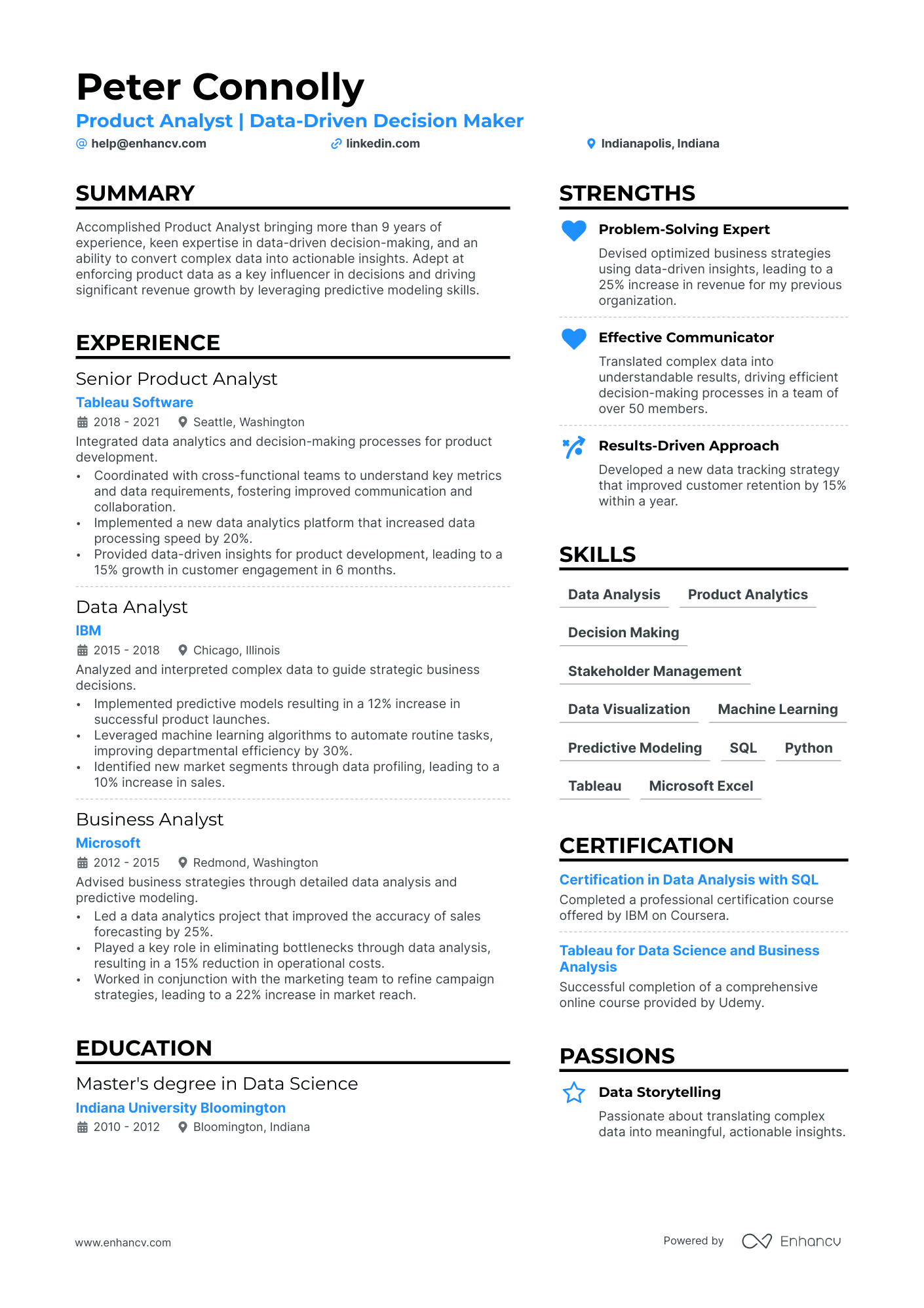 5 Product Analyst Resume Examples & Guide for 2024