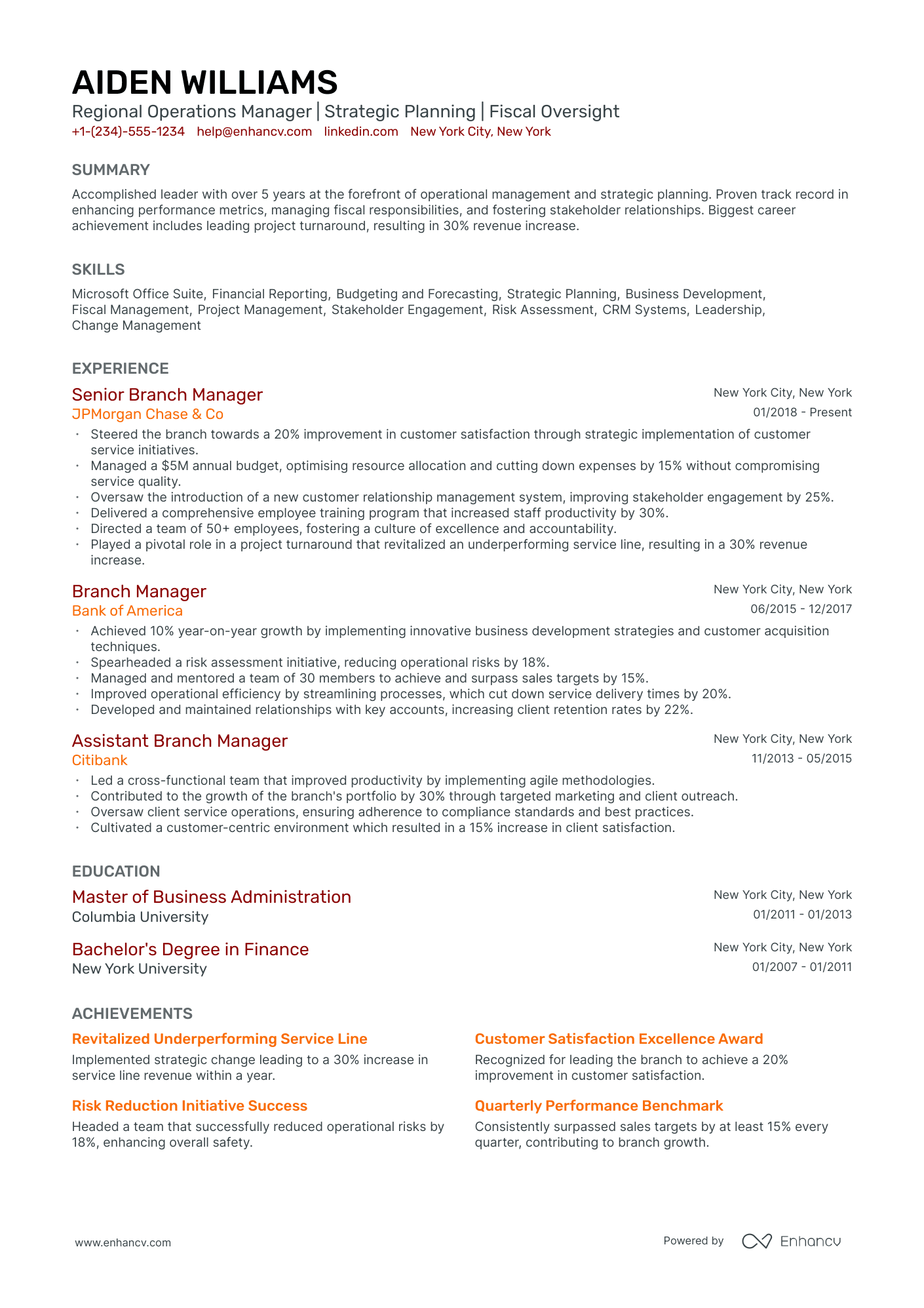 5 Regional Director Resume Examples & Guide for 2024