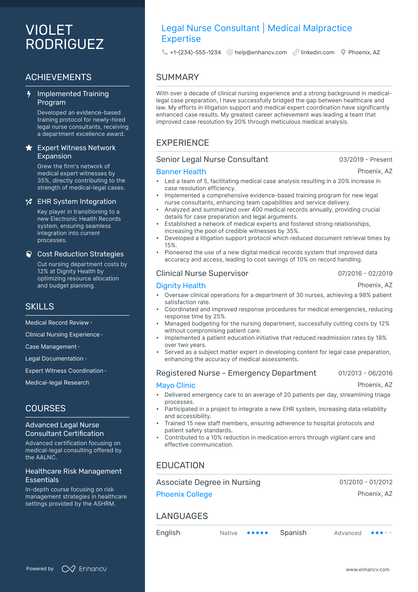 5 Legal Nurse Consultant Resume Examples & Guide for 2024