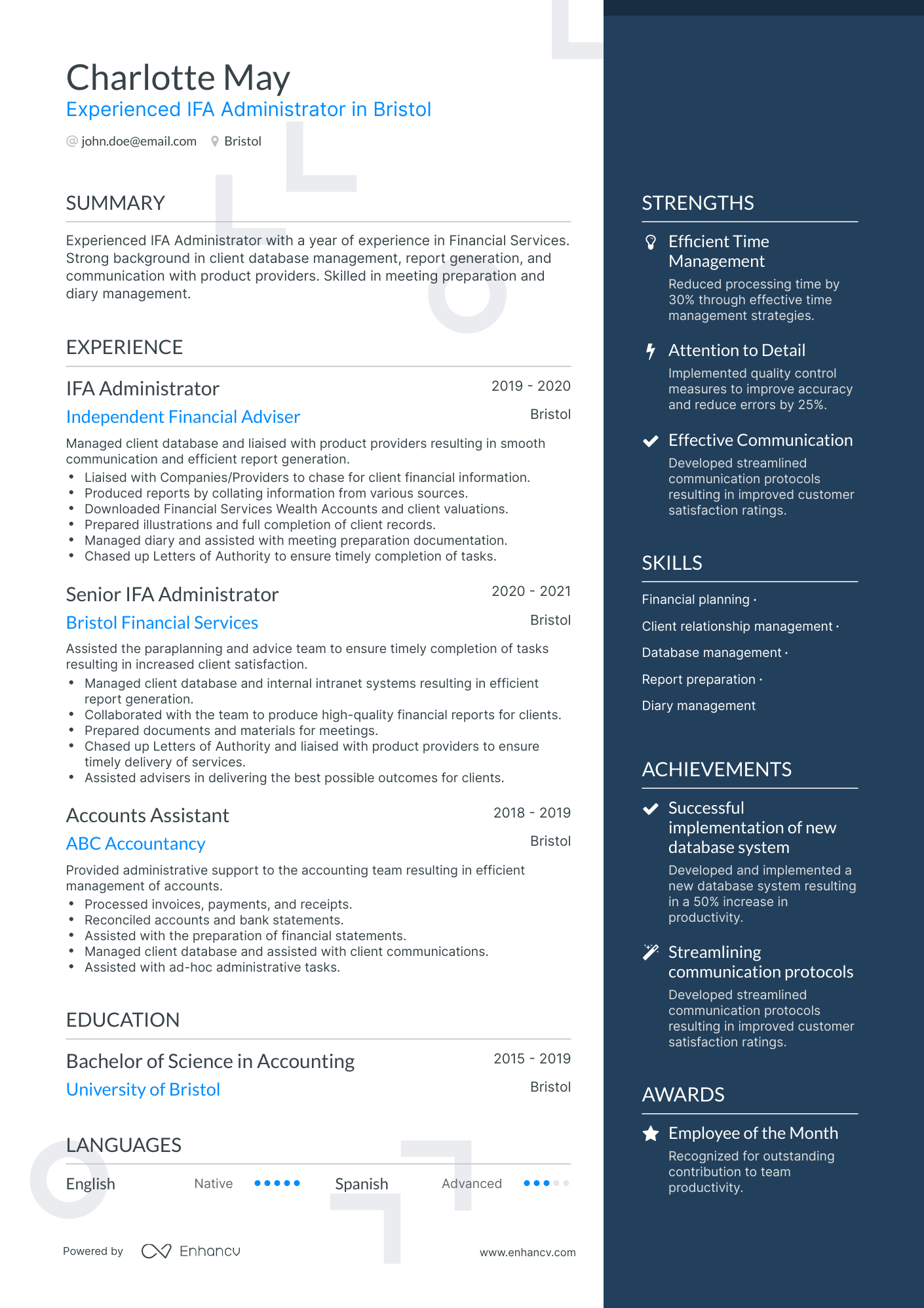 5 Financial Administrator Resume Examples & Guide for 2023