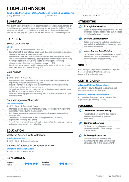 5 Data Manager Resume Examples & Guide for 2024