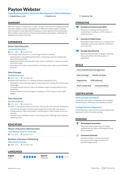 23 Sales Resume Examples & Guide for 2025