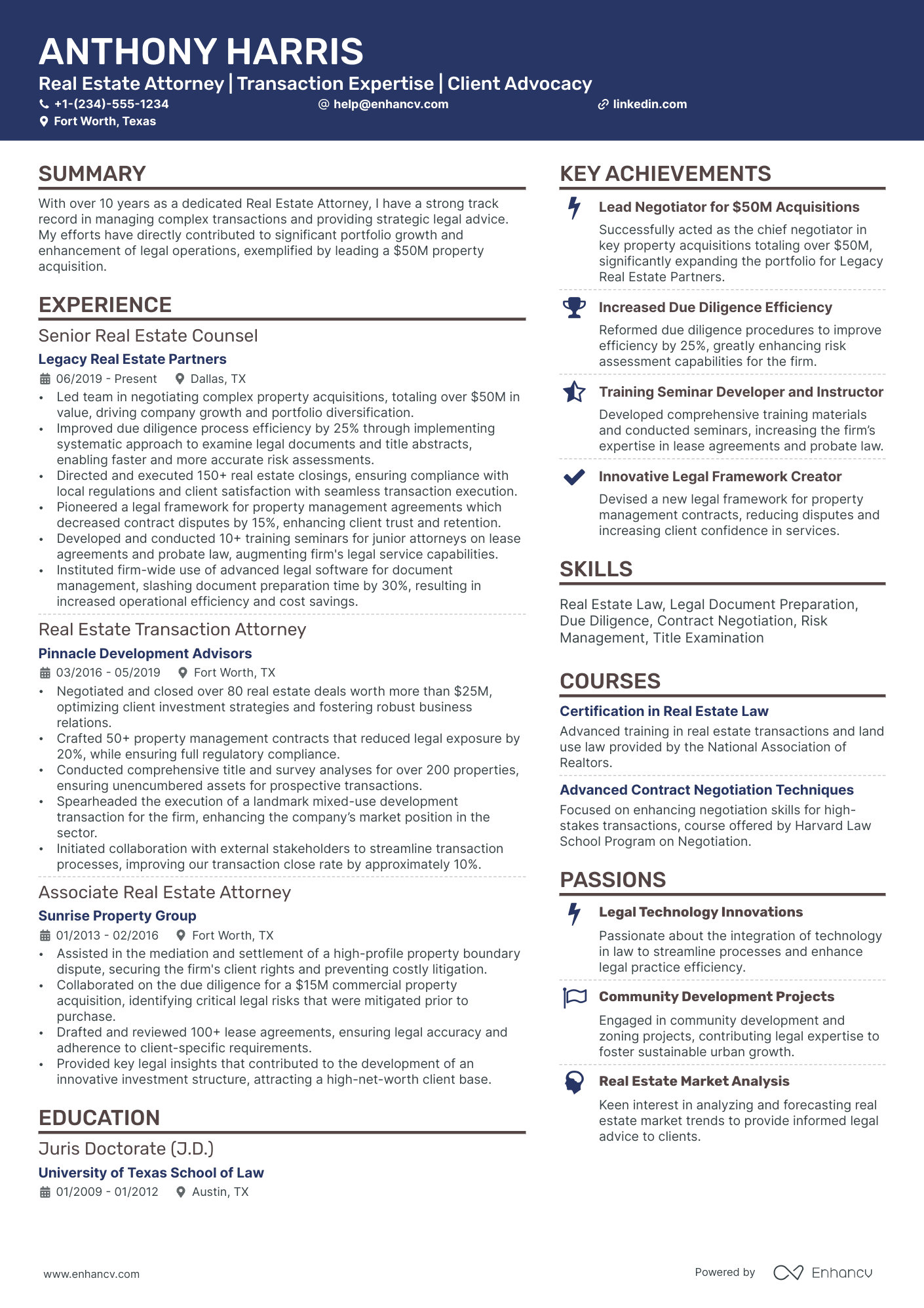 10 Real Estate Lawyer Resume Examples & Guide for 2026