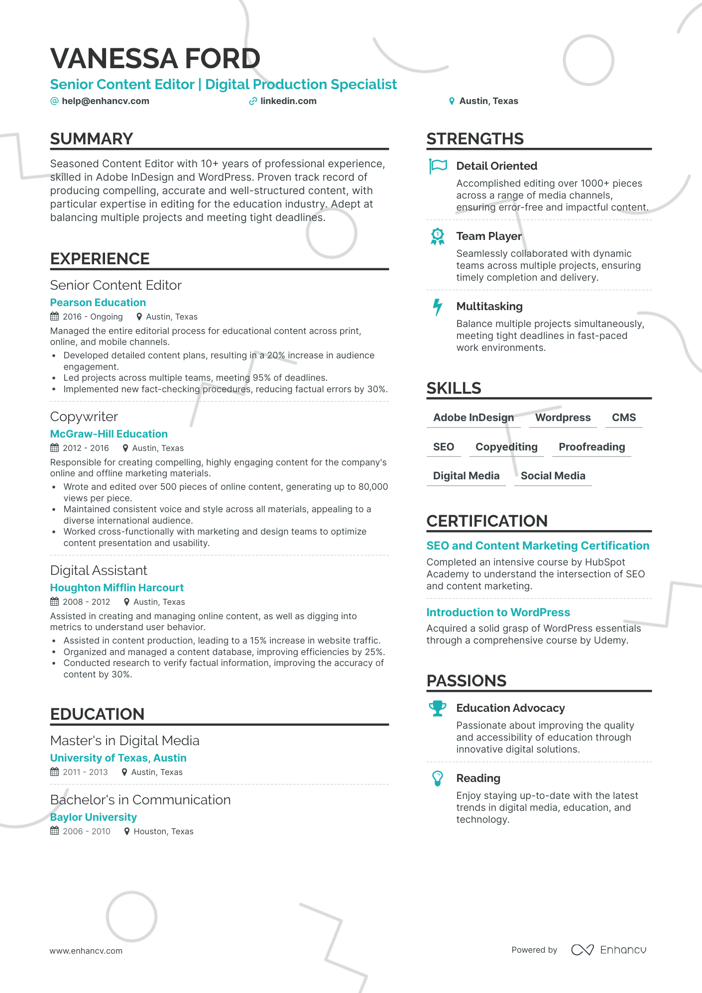 7 Content Manager Resume Examples & Guide for 2024