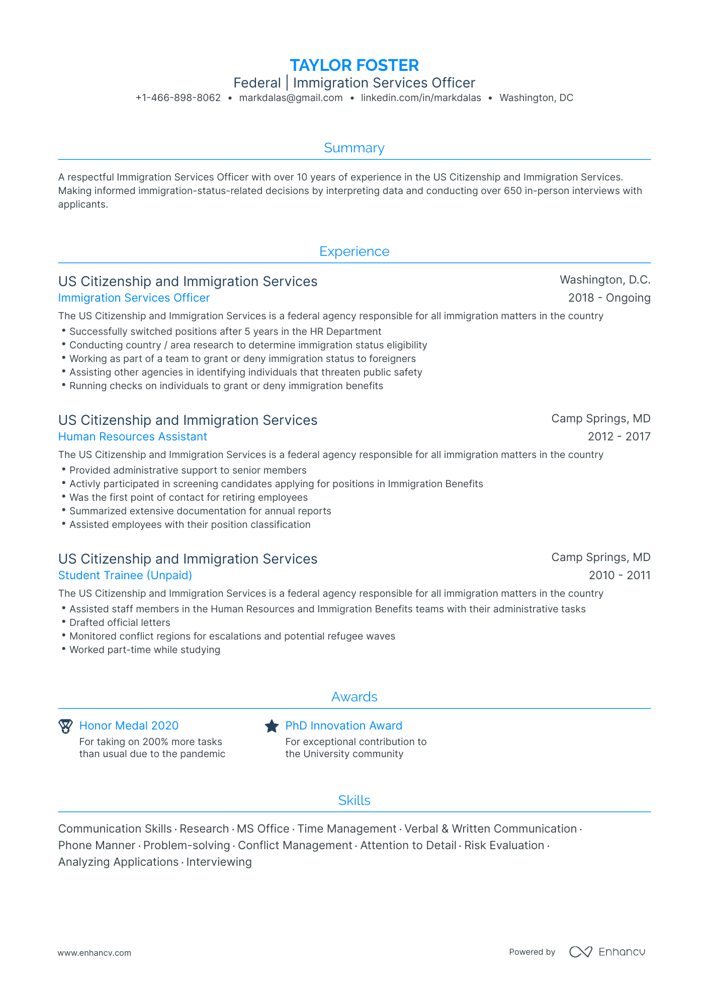 Federal Resume Examples & Guide for 2023 (Layout, Skills, Keywords ...