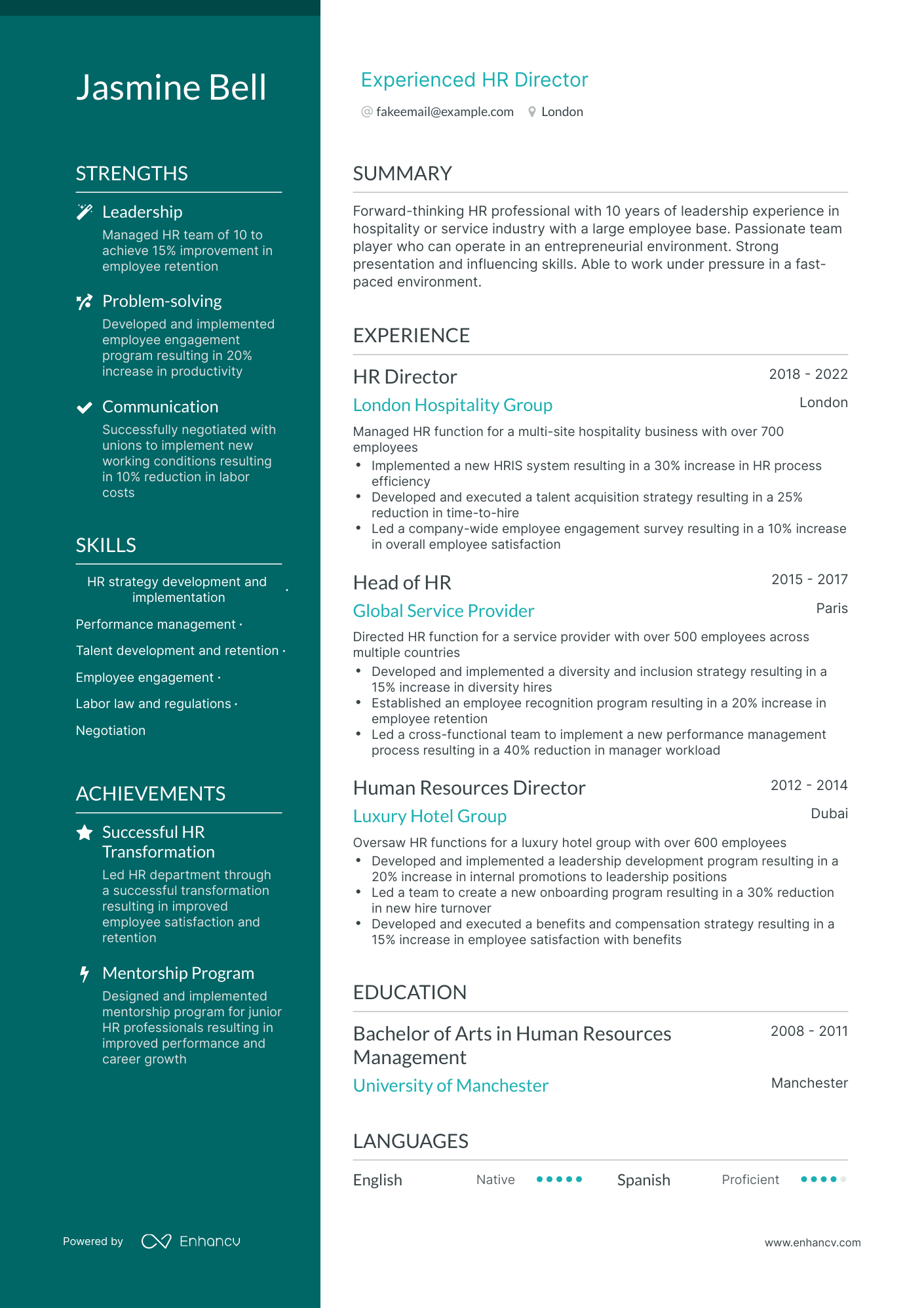 5 HR Director Resume Examples & Guide for 2024